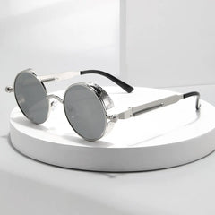 Men Retro Round Sunglasses