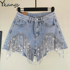 Women luxurious Tassel Rhinestone Fringed