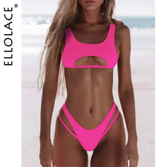 High Cut Hollow Out Micro Swimwear